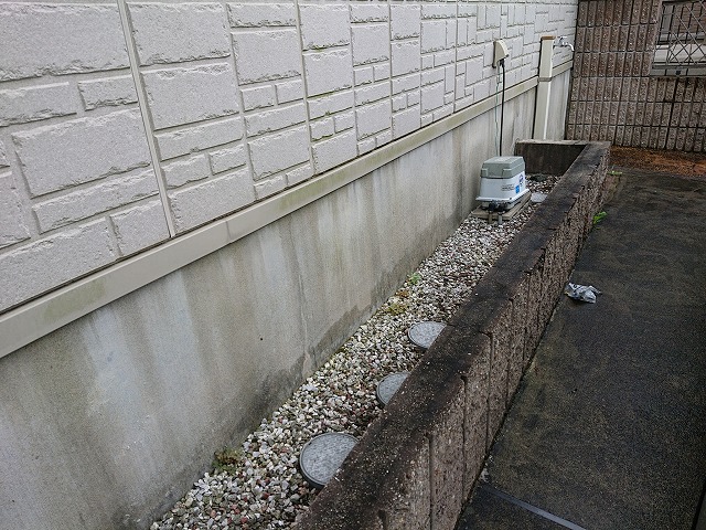 基礎周りの地面の確認